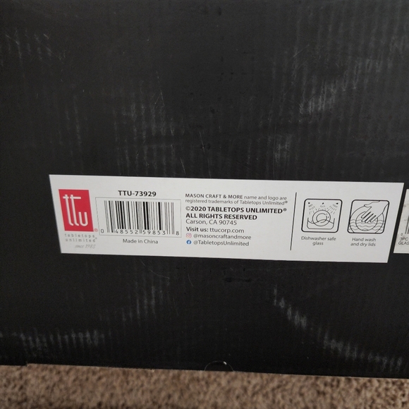 3PC MASON Large HOBNAIL GLASS CANISTER SET or 4pc EUROPEAN STYLE SET - Picture 5 of 11